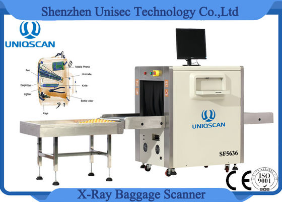 48AWG دقة سلكية X راي فحص الأمتعة الماسح الضوئي 1.0 كيلو واط SF5636 UNIQSCAN