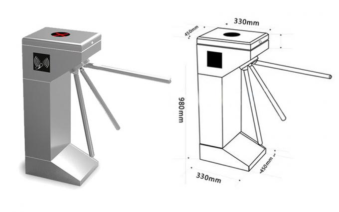 UNIQSCAN vertical three roller stainless steel indoor outdoor metro gate entrance turnstile gate